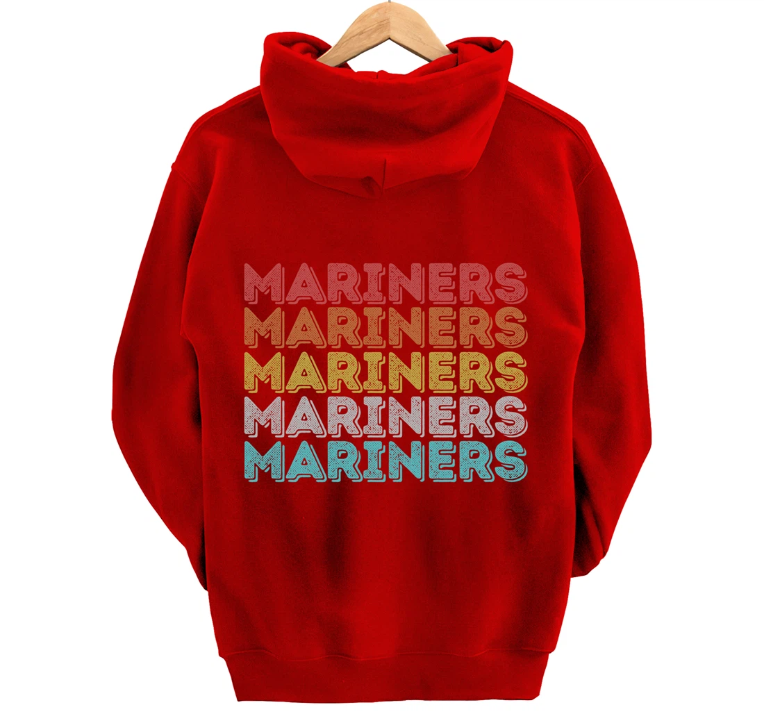 Vintage Retro Mariners Pullover Hoodie