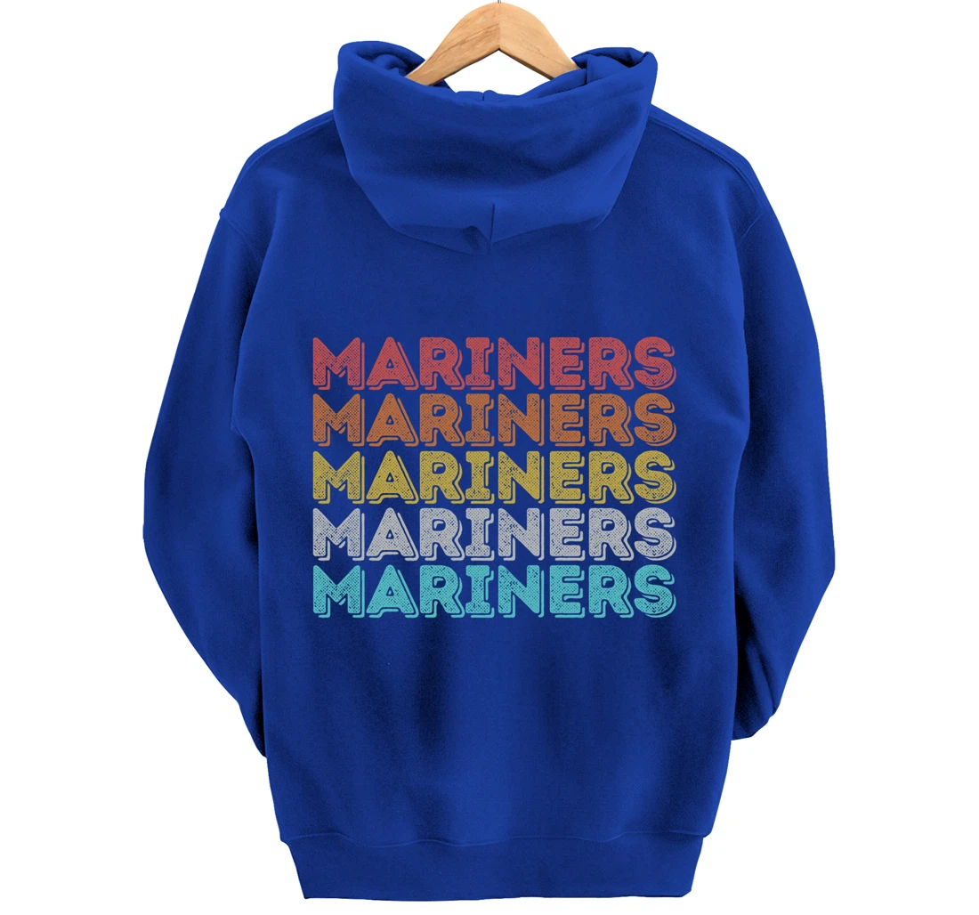 Vintage Retro Mariners Pullover Hoodie