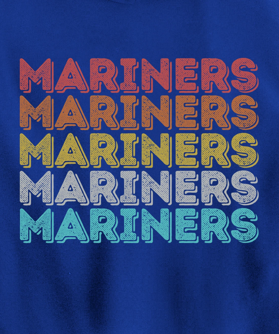 Vintage Retro Mariners Pullover Hoodie