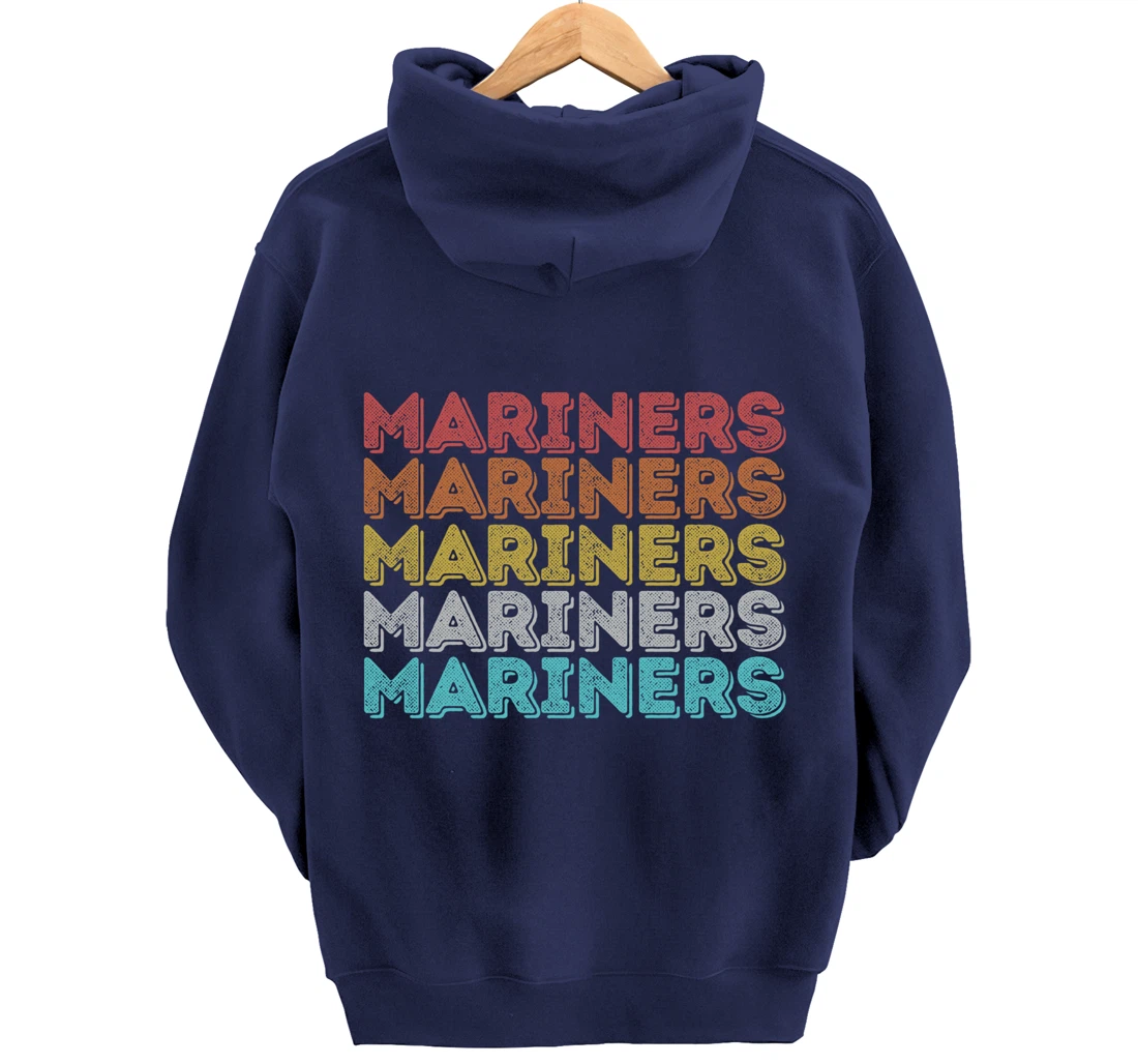 Vintage Retro Mariners Pullover Hoodie