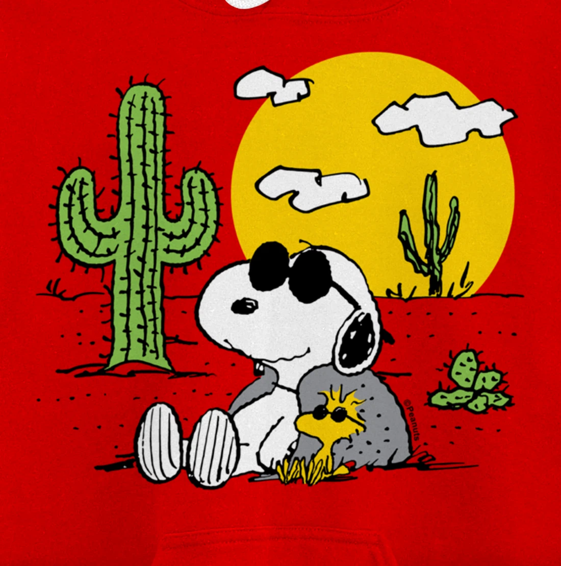 Peanuts - Summer - Snoopy & Woodstock Desert Pullover Hoodie