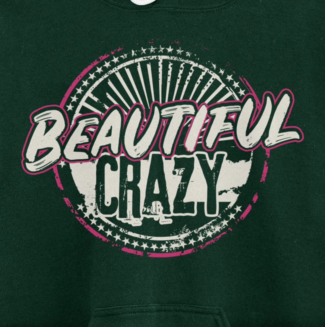 Crazy Women Beautiful Country Music Girl Design Idea Pullover Hoodie