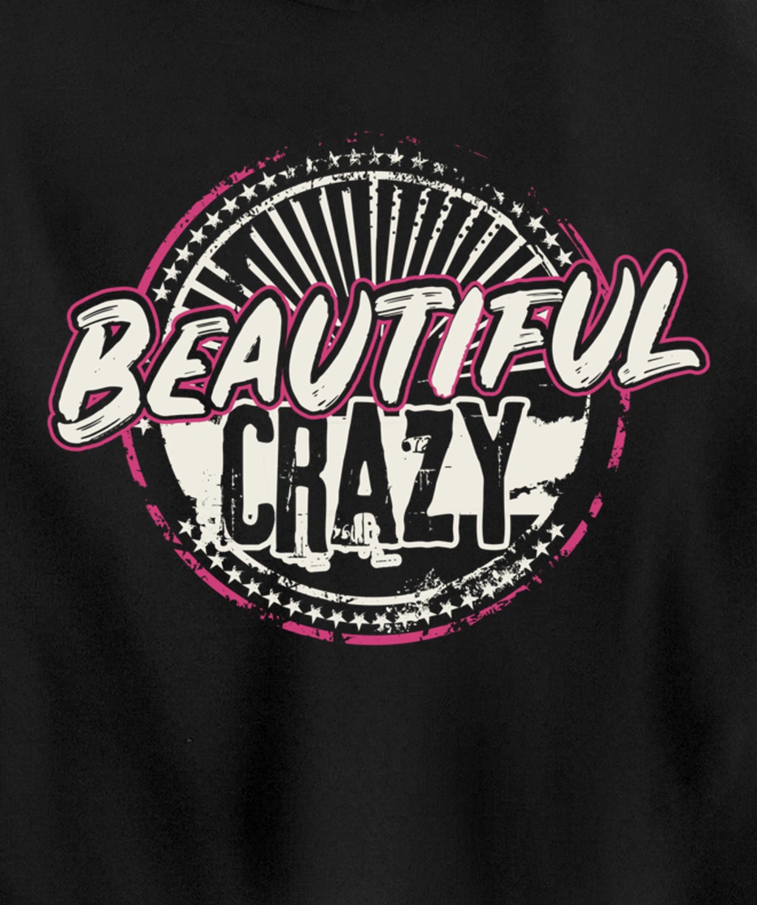 Crazy Women Beautiful Country Music Girl Design Idea Pullover Hoodie