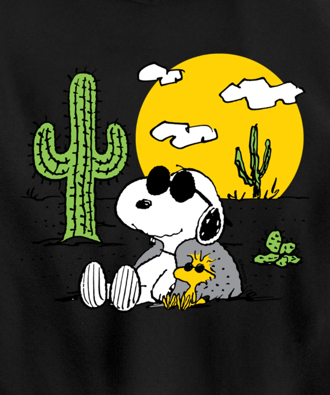 Peanuts - Summer - Snoopy & Woodstock Desert Pullover Hoodie