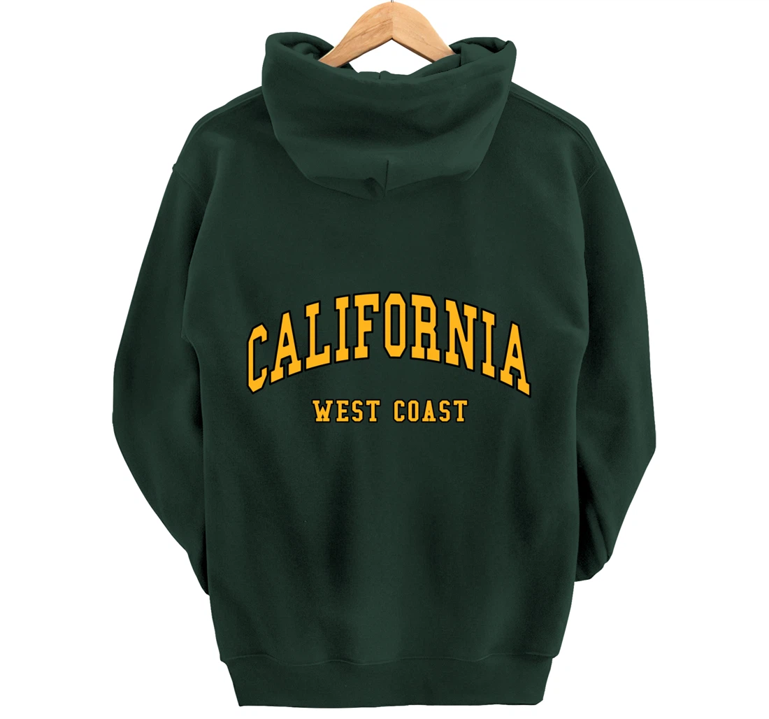 California - West Coast - Throwback Design - Classic Pullover Hoodie