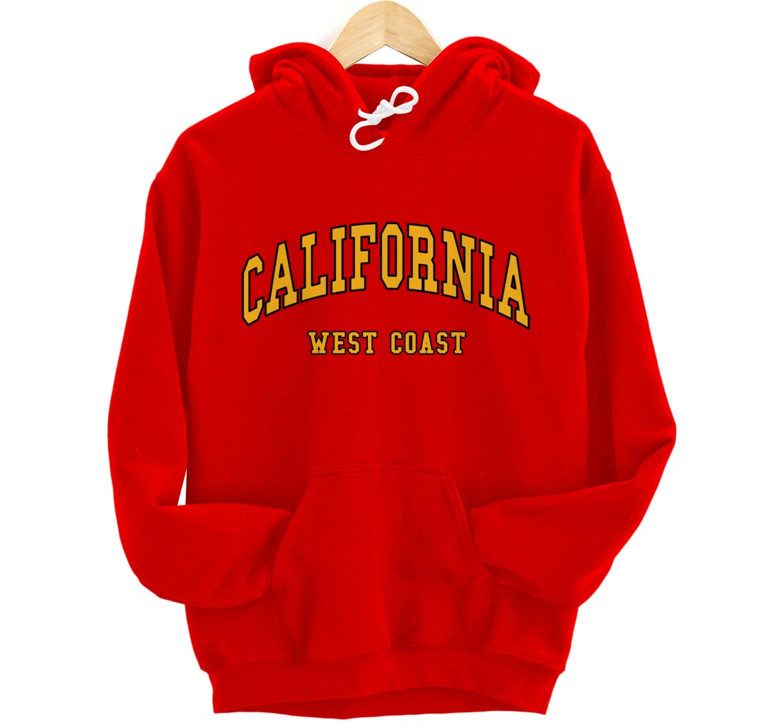 California - West Coast - Throwback Design - Classic Pullover Hoodie