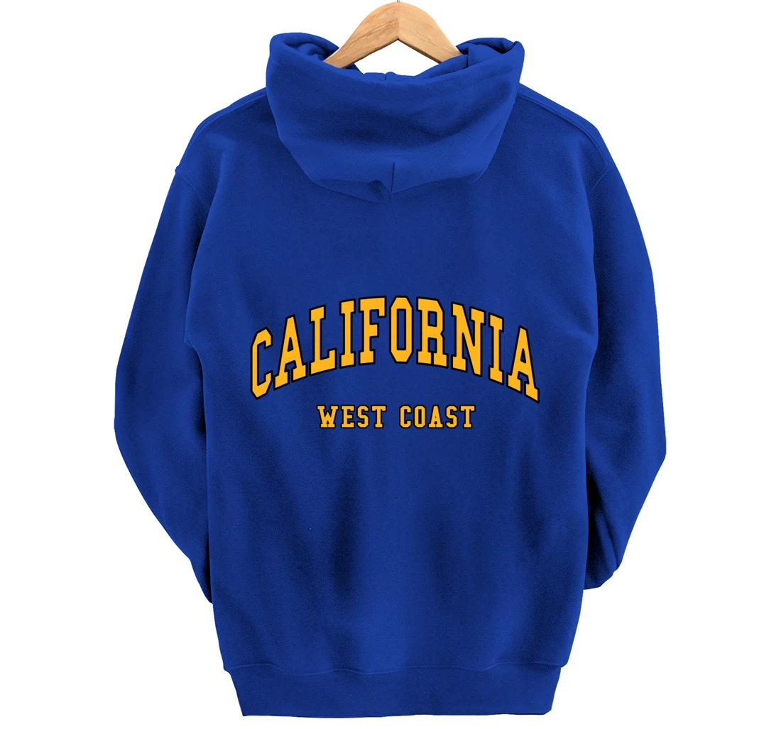 California - West Coast - Throwback Design - Classic Pullover Hoodie
