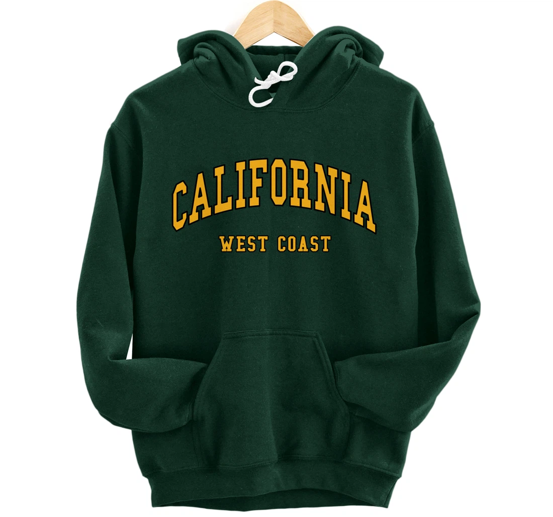 California - West Coast - Throwback Design - Classic Pullover Hoodie