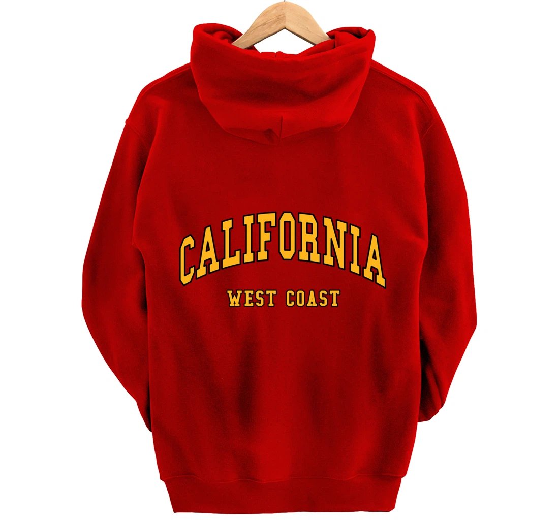 California - West Coast - Throwback Design - Classic Pullover Hoodie