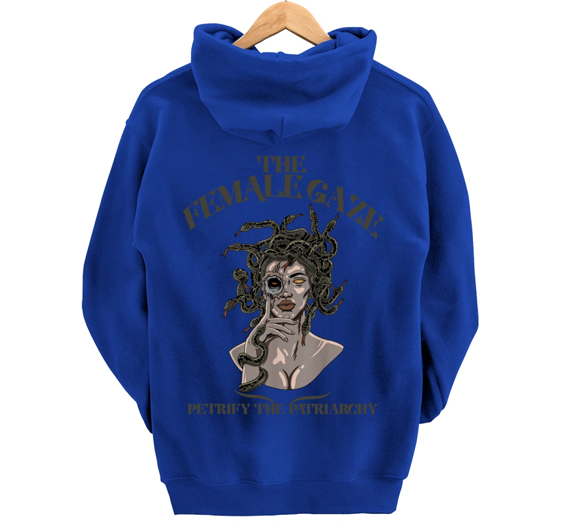 The Female Gaze Petrify The Patriarchy Medusa Pullover Hoodie