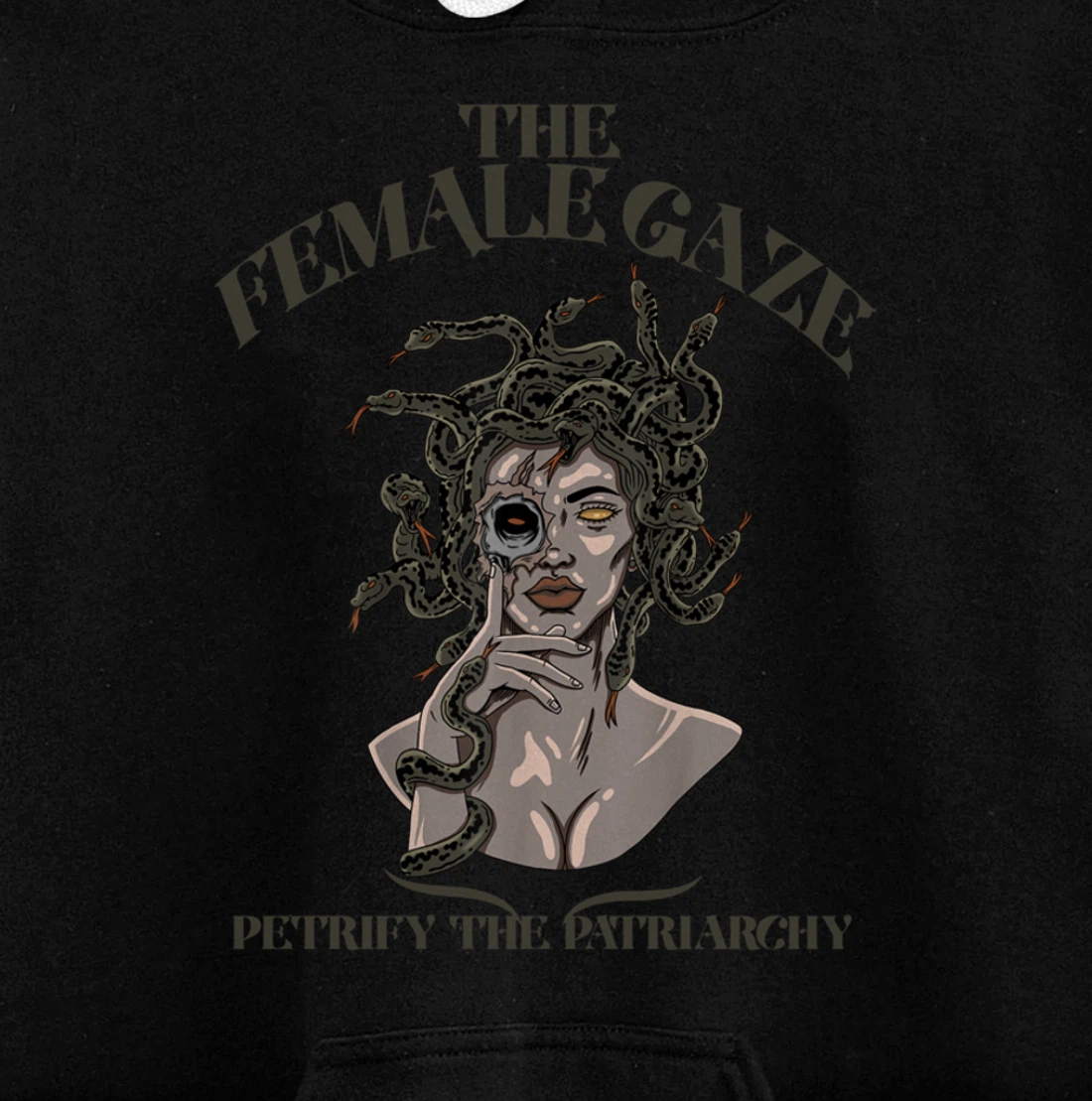 The Female Gaze Petrify The Patriarchy Medusa Pullover Hoodie