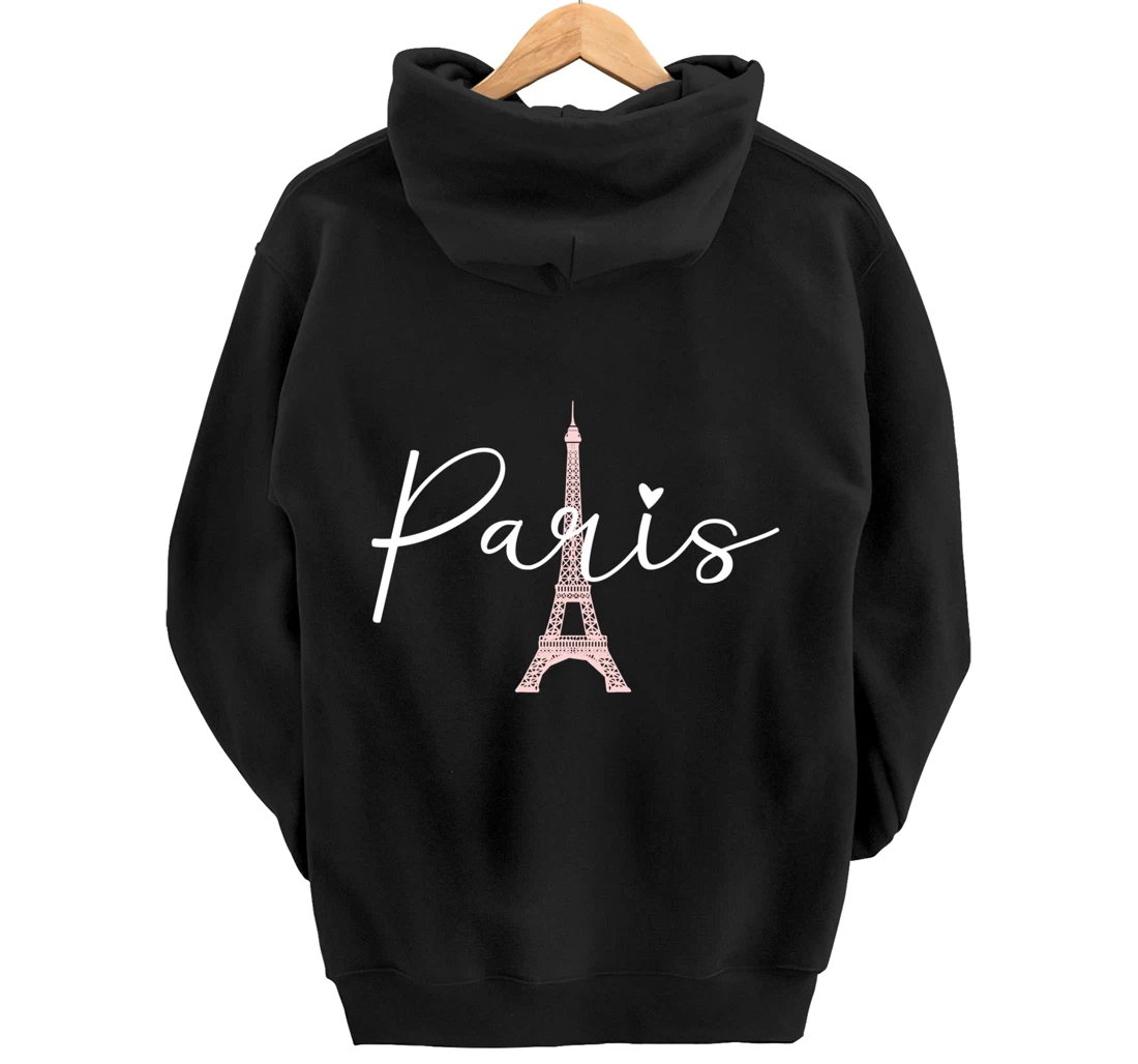 Paris Eiffel Tower Travel France European Paris Vacation Pullover Hoodie