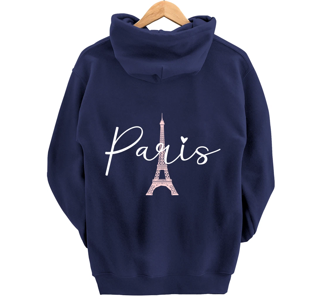 Paris Eiffel Tower Travel France European Paris Vacation Pullover Hoodie