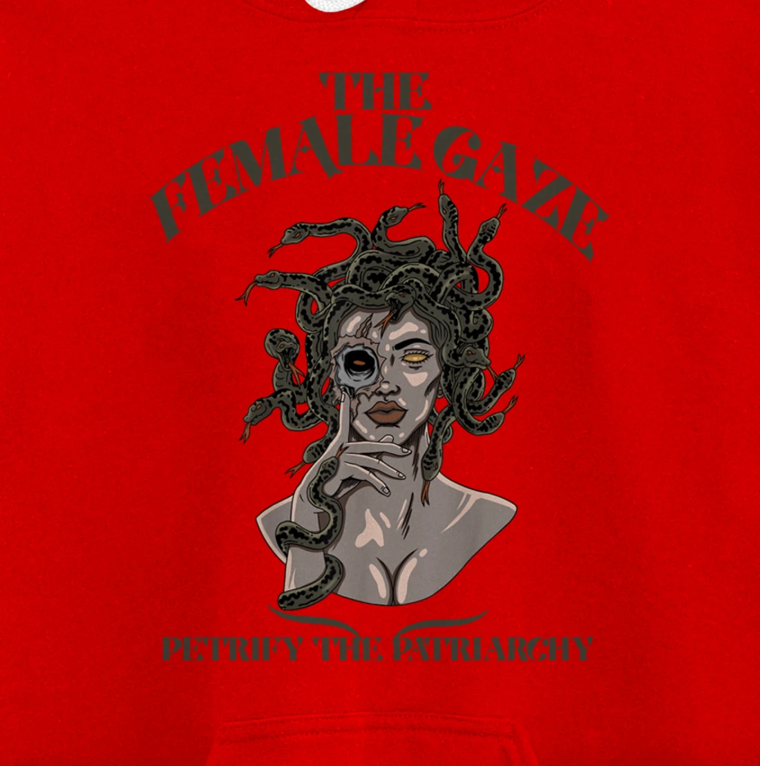 The Female Gaze Petrify The Patriarchy Medusa Pullover Hoodie