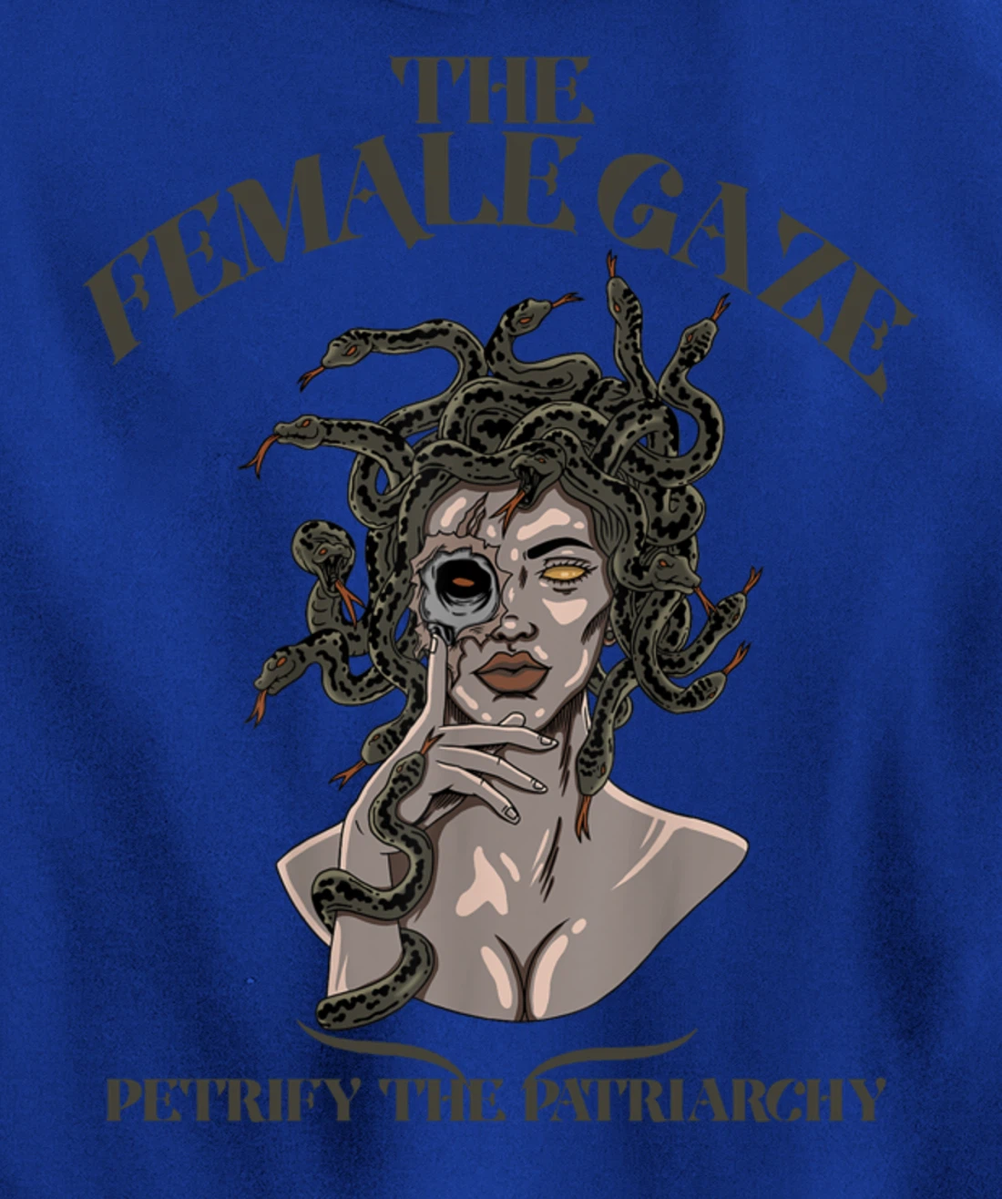 The Female Gaze Petrify The Patriarchy Medusa Pullover Hoodie