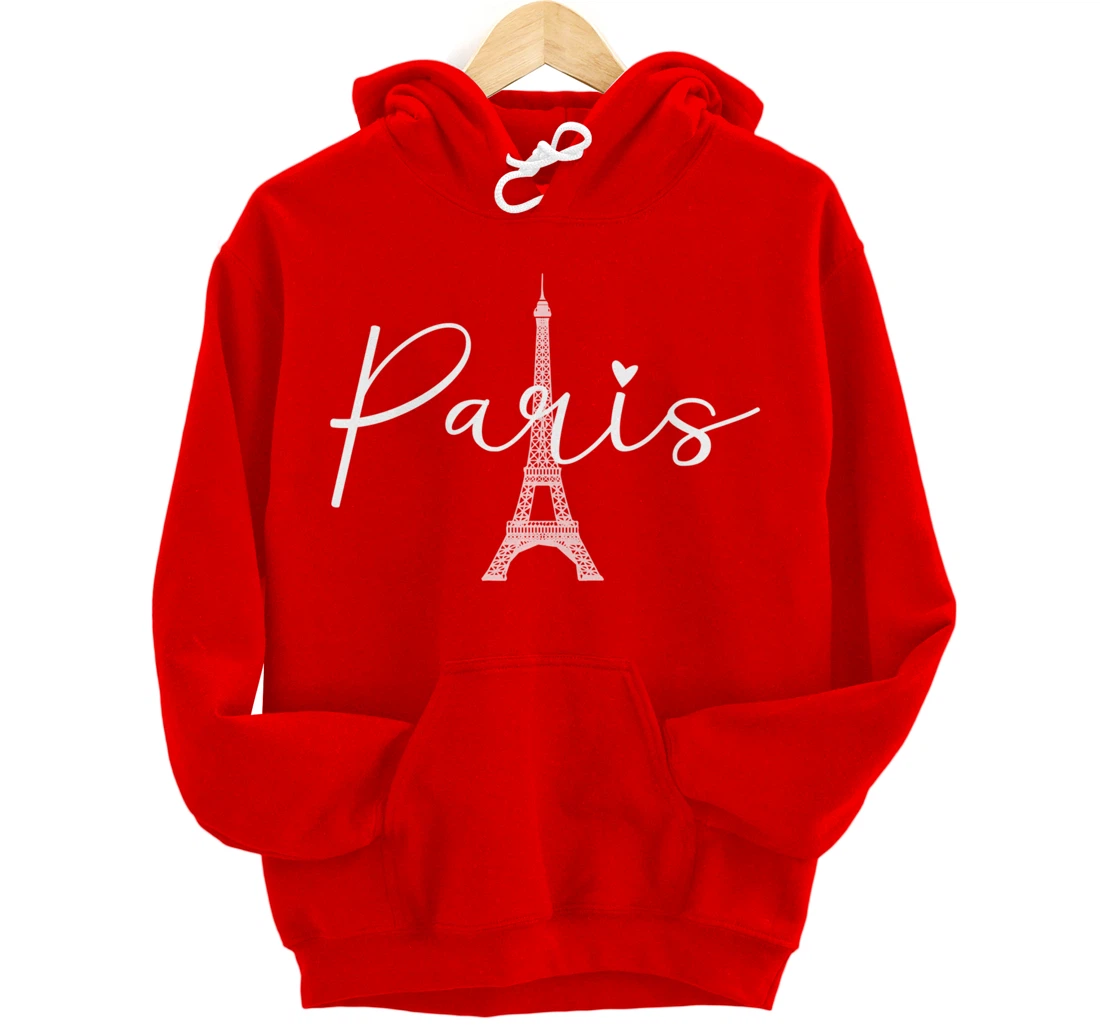 Paris Eiffel Tower Travel France European Paris Vacation Pullover Hoodie