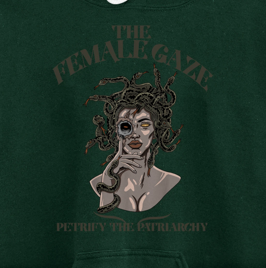 The Female Gaze Petrify The Patriarchy Medusa Pullover Hoodie