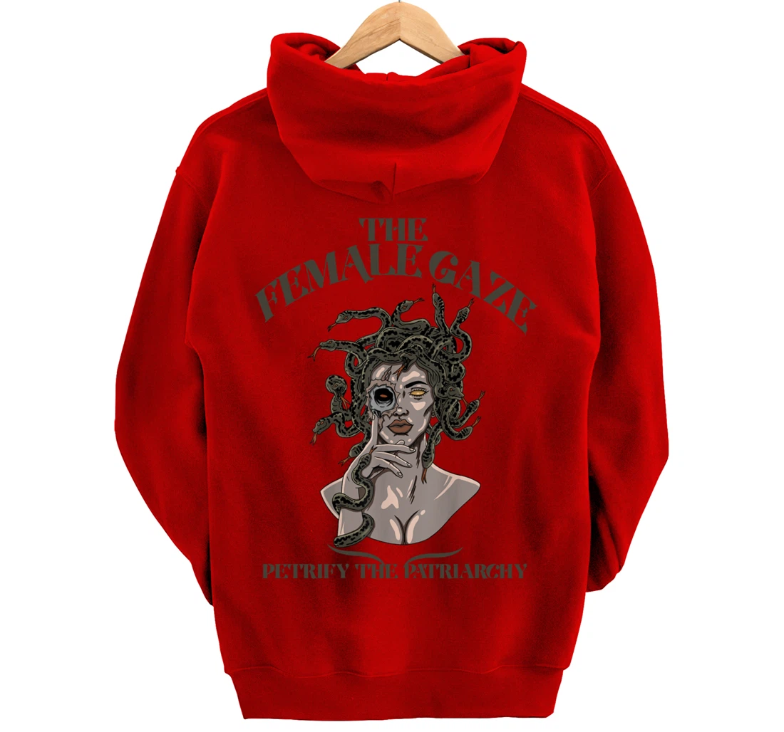 The Female Gaze Petrify The Patriarchy Medusa Pullover Hoodie