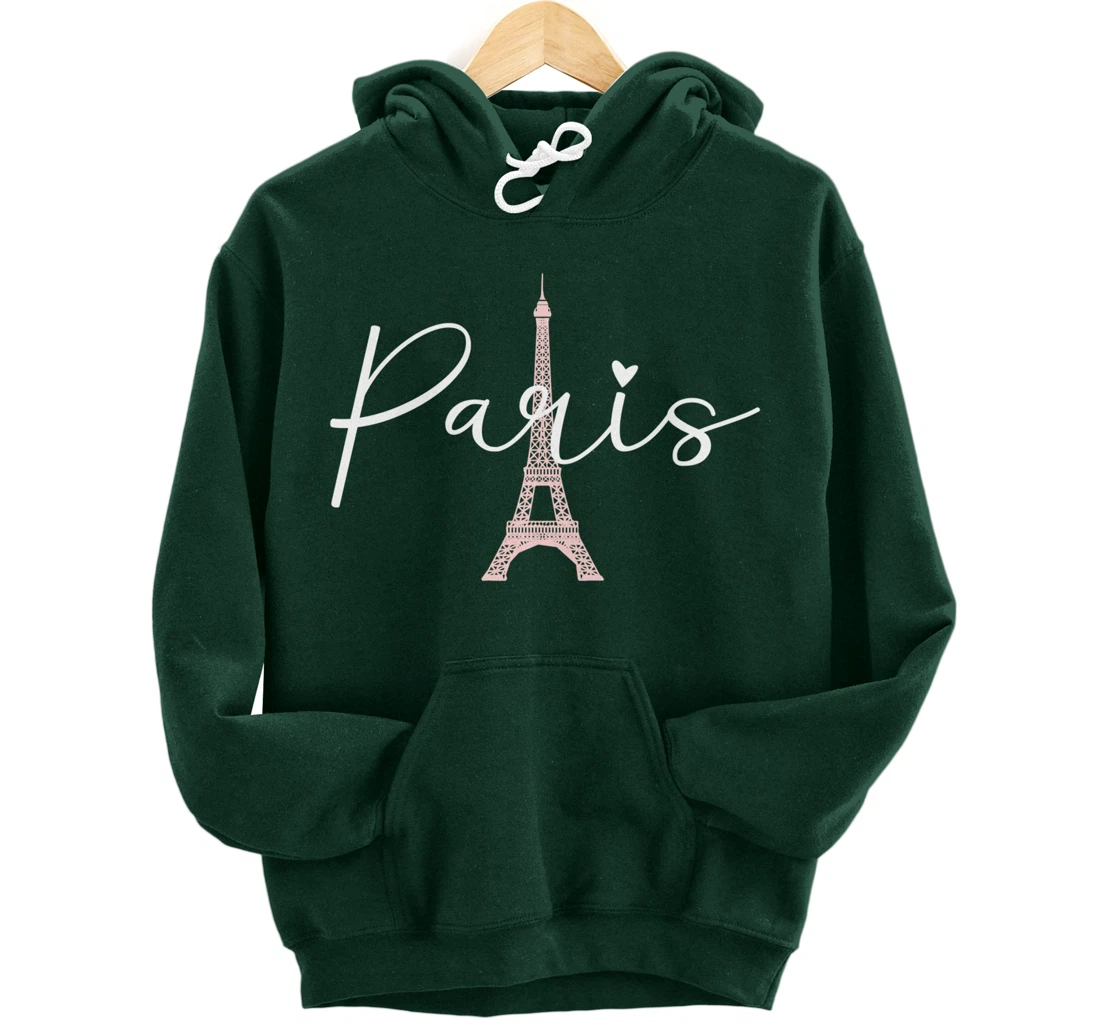 Paris Eiffel Tower Travel France European Paris Vacation Pullover Hoodie