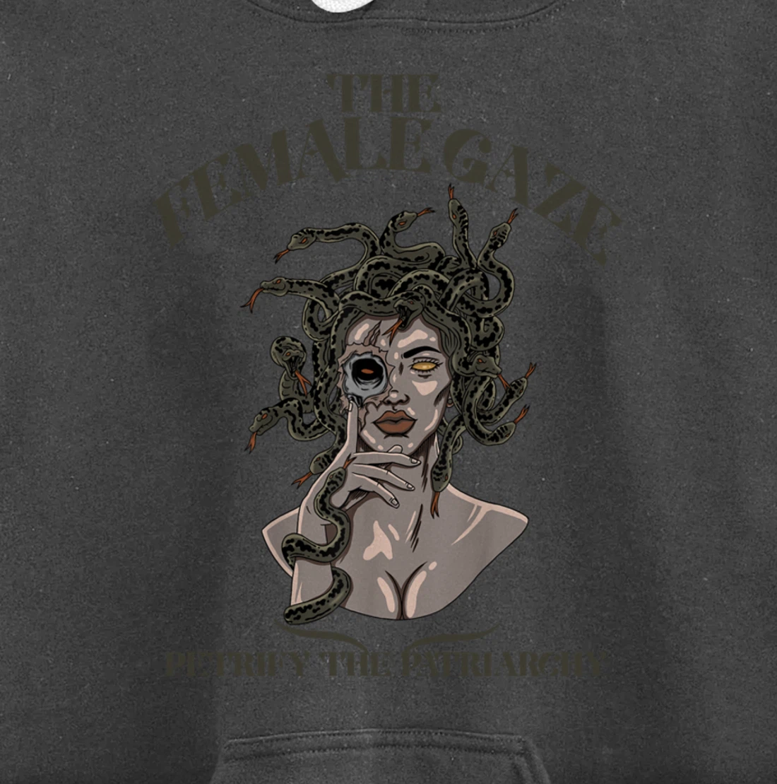The Female Gaze Petrify The Patriarchy Medusa Pullover Hoodie