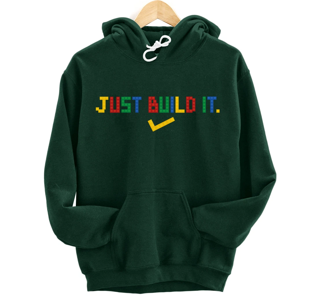 Just Build It Master Builder Building Block Boys Girls Pullover Hoodie