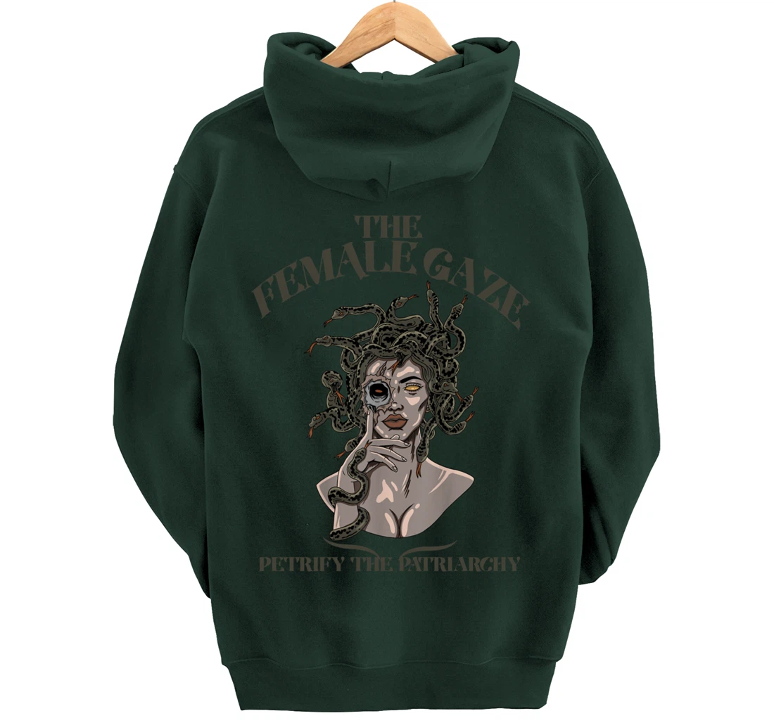 The Female Gaze Petrify The Patriarchy Medusa Pullover Hoodie
