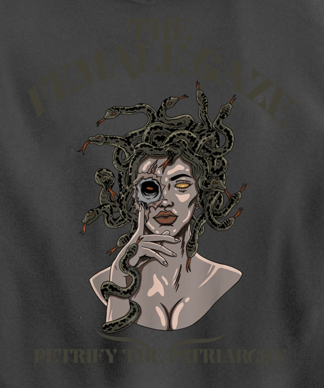 The Female Gaze Petrify The Patriarchy Medusa Pullover Hoodie