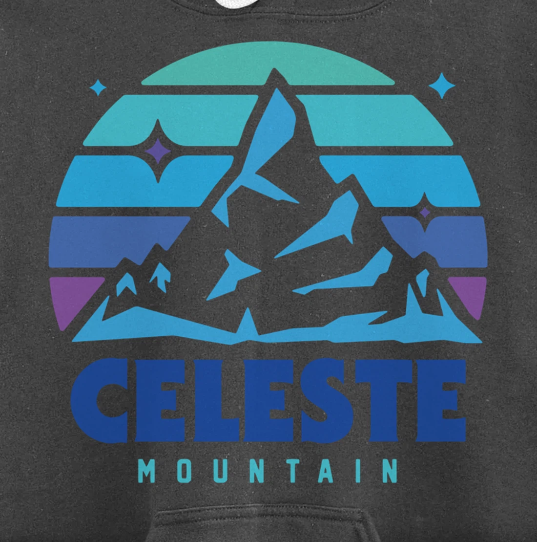Retro Celeste Vintage Design Mountain Playing Videogames Pullover Hoodie