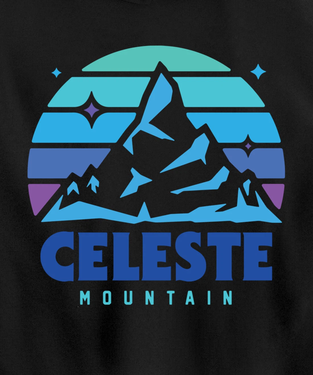 Retro Celeste Vintage Design Mountain Playing Videogames Pullover Hoodie