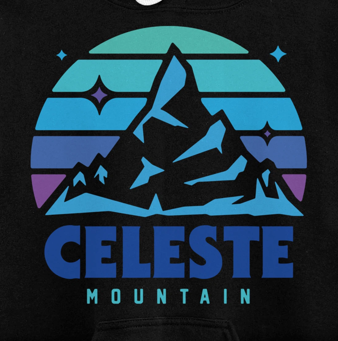 Retro Celeste Vintage Design Mountain Playing Videogames Pullover Hoodie