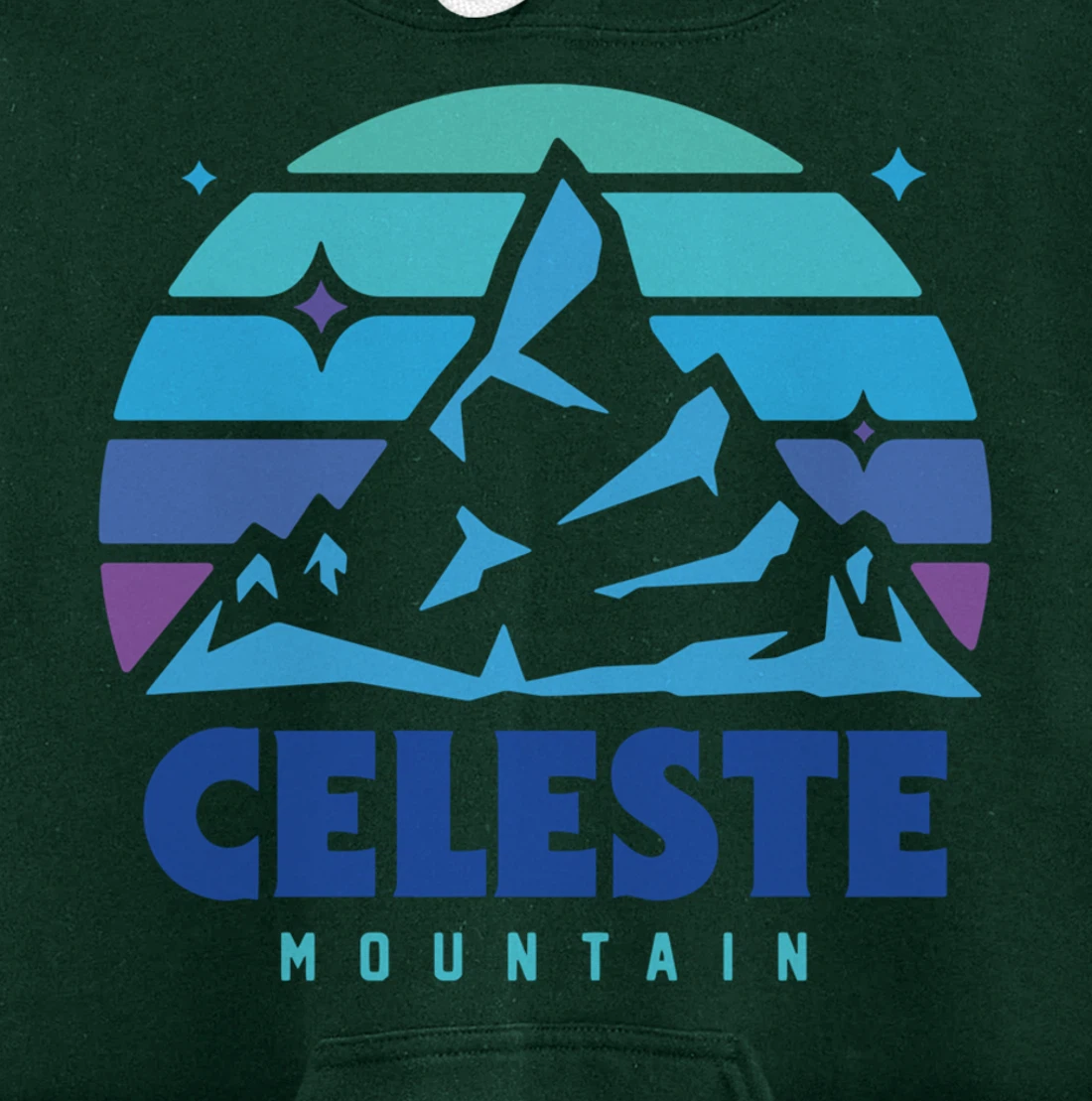 Retro Celeste Vintage Design Mountain Playing Videogames Pullover Hoodie