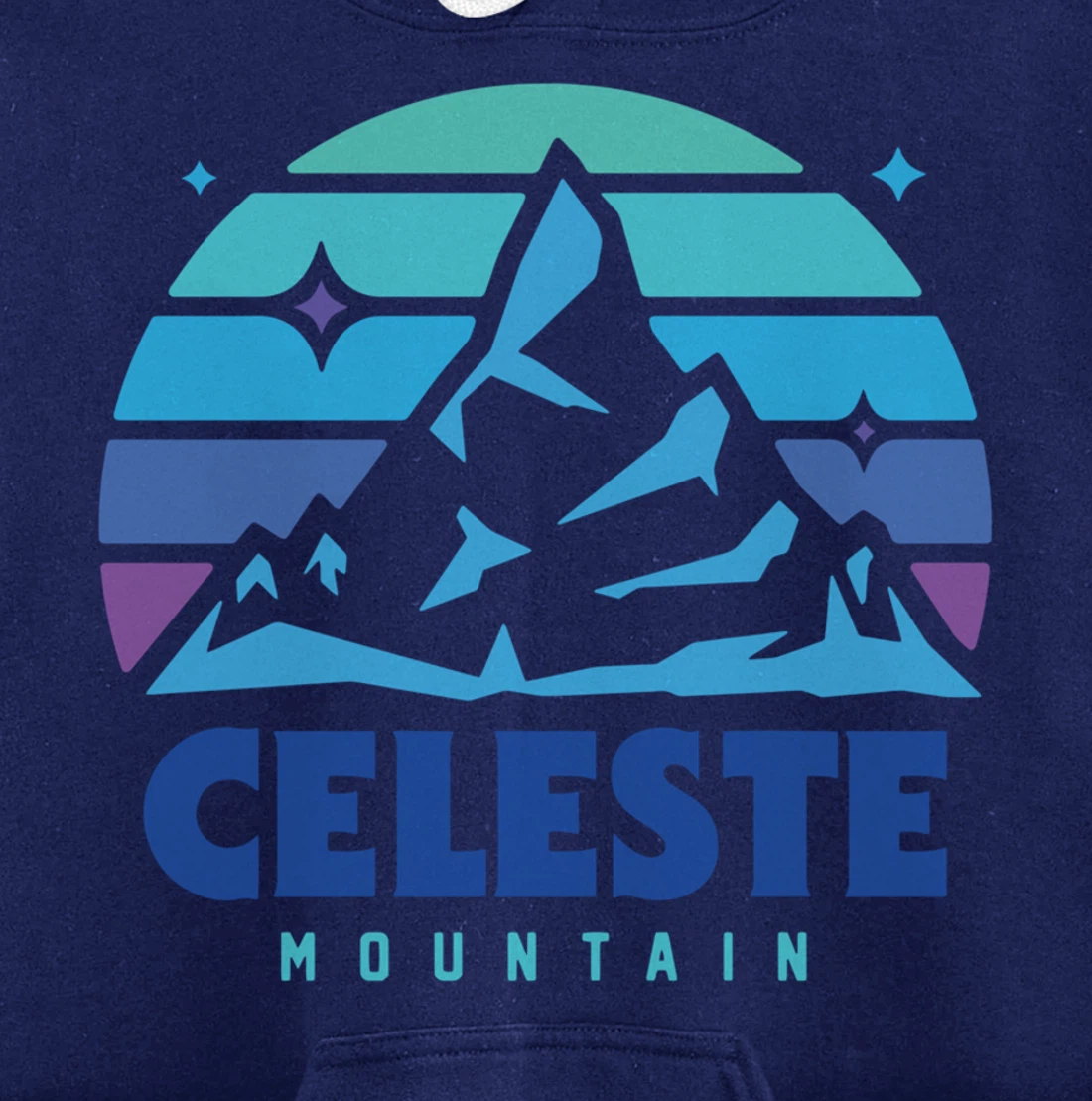 Retro Celeste Vintage Design Mountain Playing Videogames Pullover Hoodie