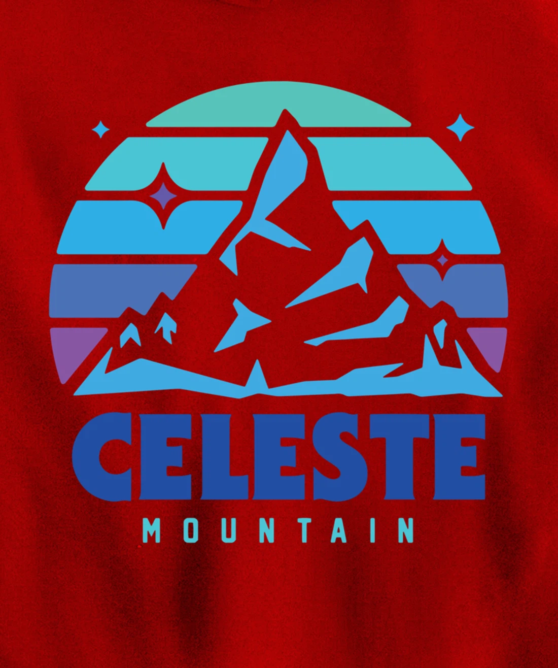 Retro Celeste Vintage Design Mountain Playing Videogames Pullover Hoodie