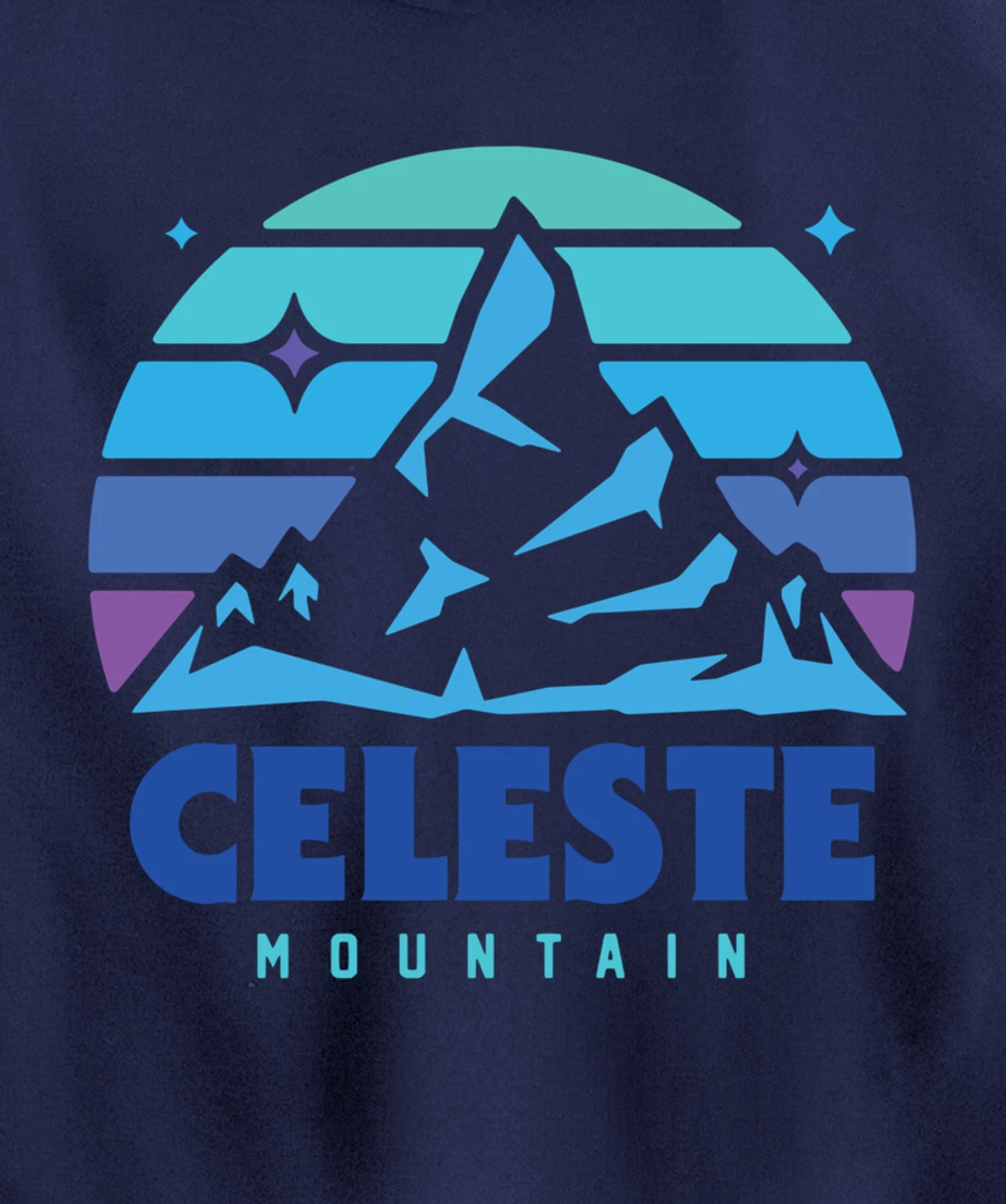 Retro Celeste Vintage Design Mountain Playing Videogames Pullover Hoodie