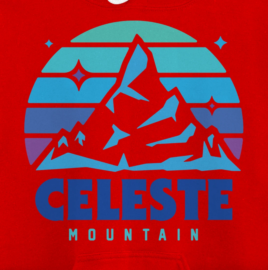 Retro Celeste Vintage Design Mountain Playing Videogames Pullover Hoodie