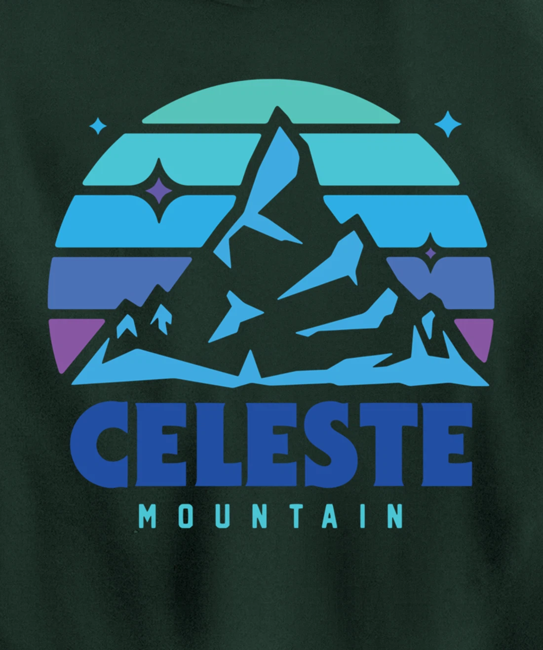Retro Celeste Vintage Design Mountain Playing Videogames Pullover Hoodie