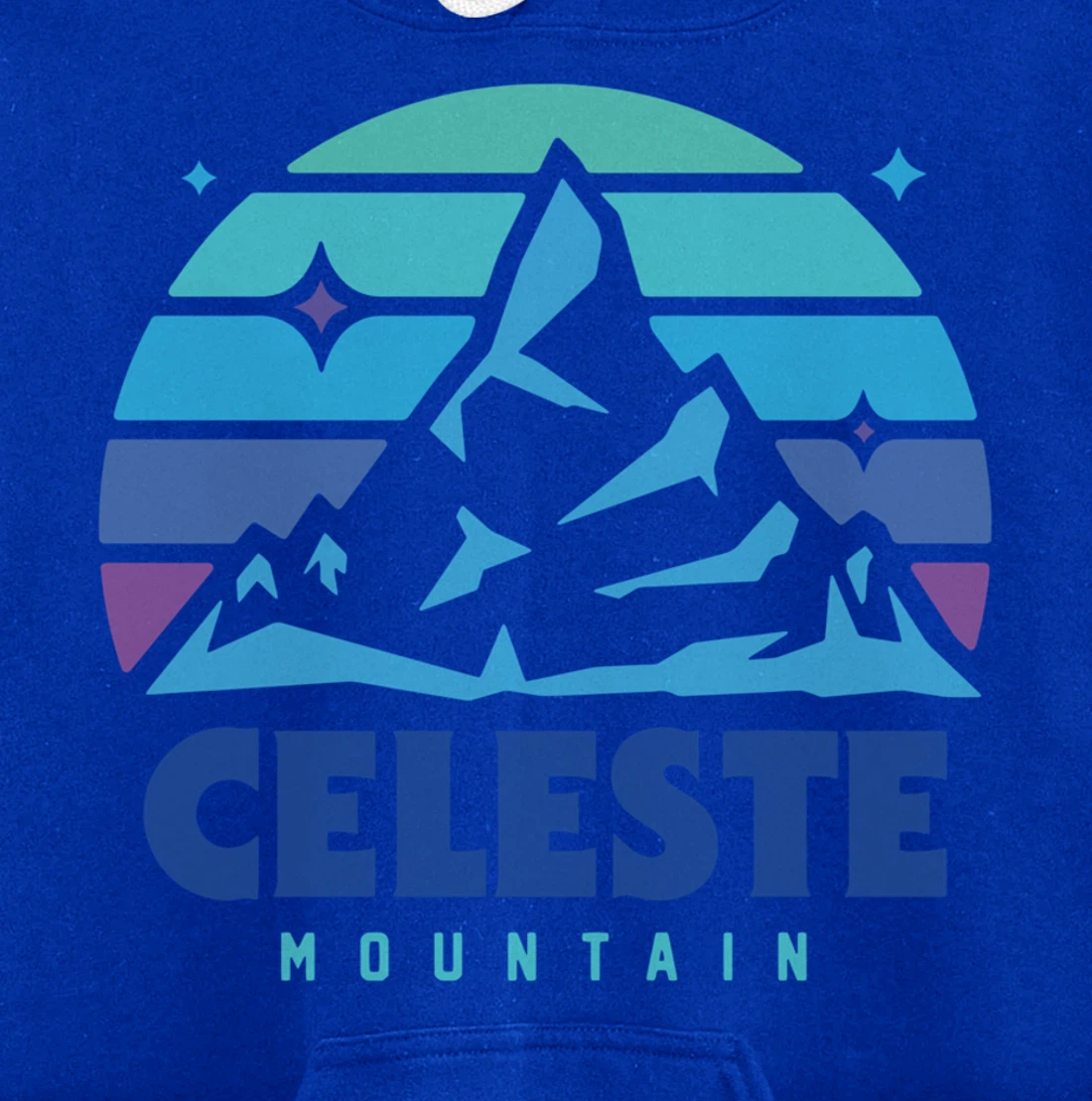 Retro Celeste Vintage Design Mountain Playing Videogames Pullover Hoodie