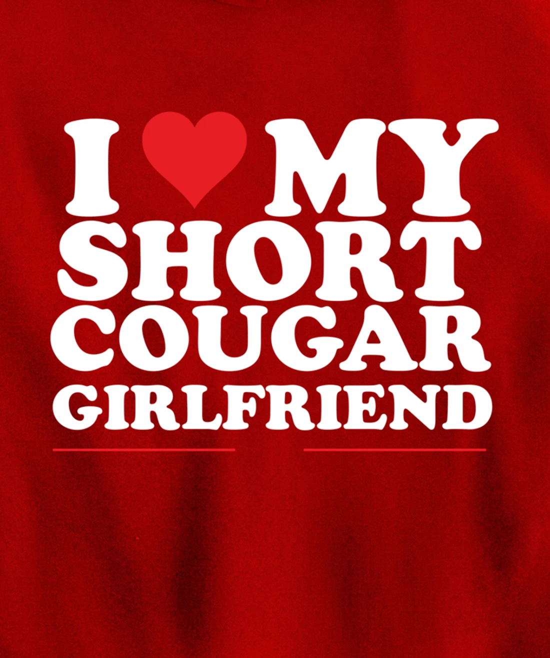 I Heart My Cougar GF Pullover Hoodie