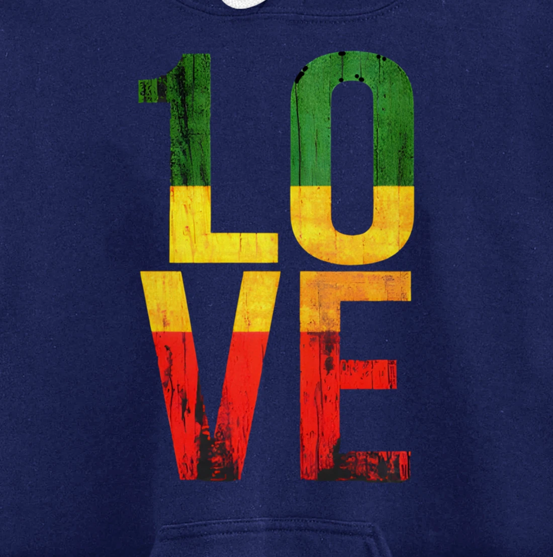 one love reggae love retro reggae casual Pullover Hoodie