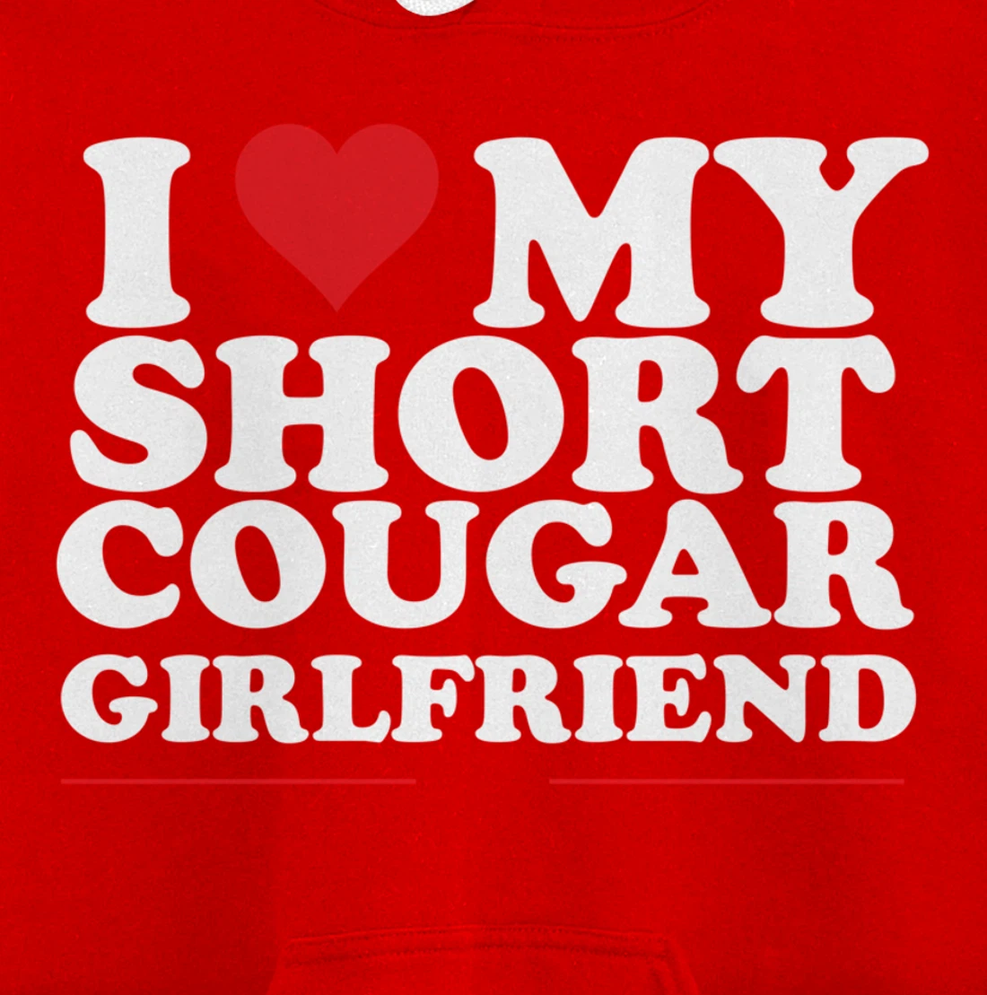 I Heart My Cougar GF Pullover Hoodie