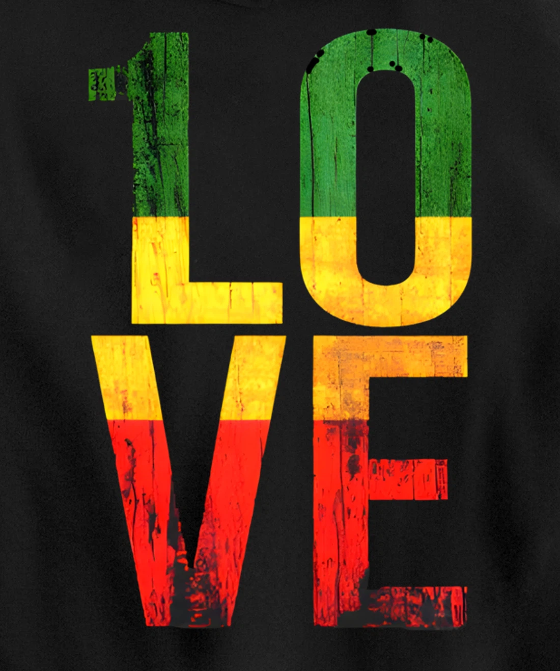one love reggae love retro reggae casual Pullover Hoodie