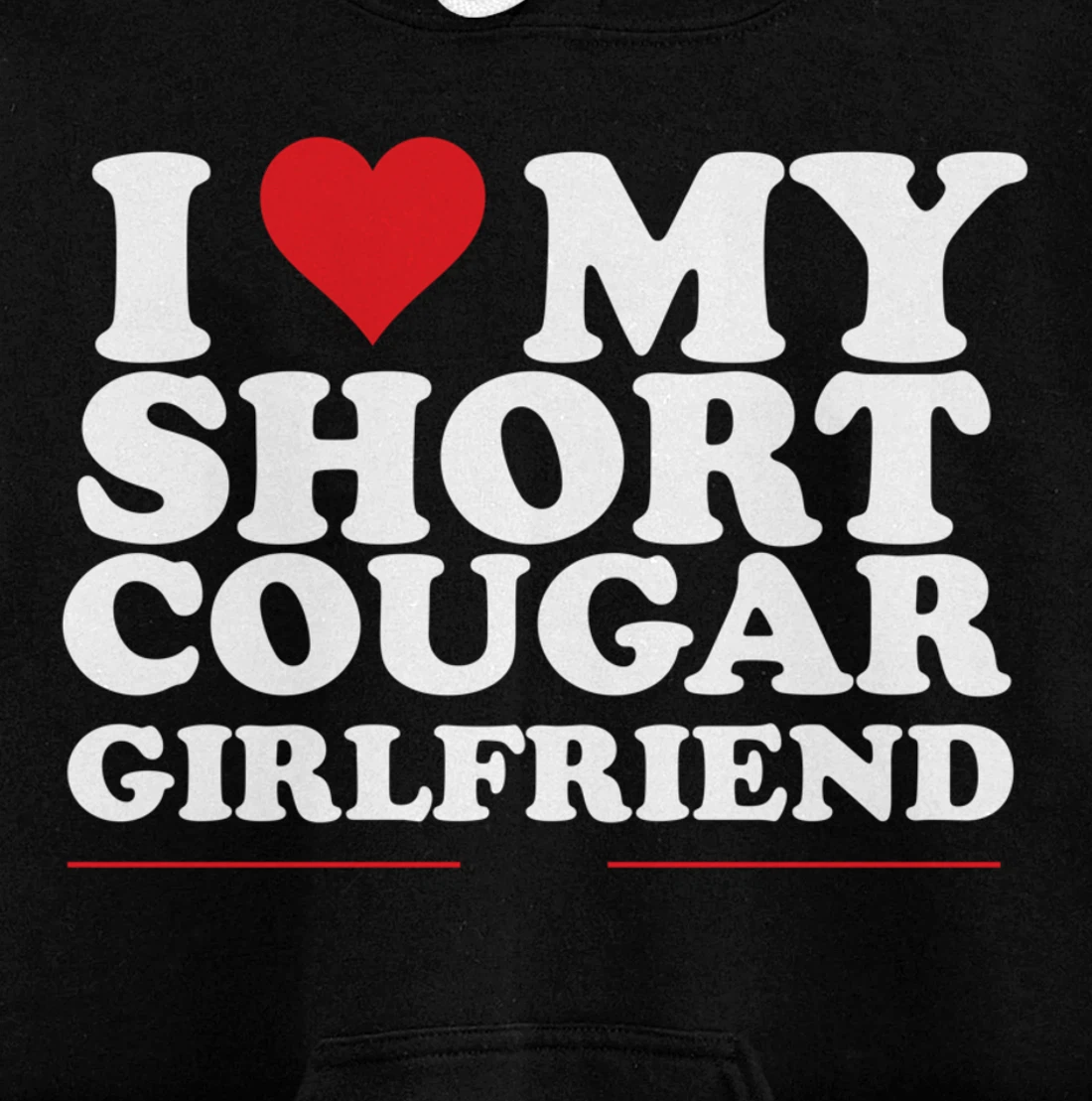 I Heart My Cougar GF Pullover Hoodie