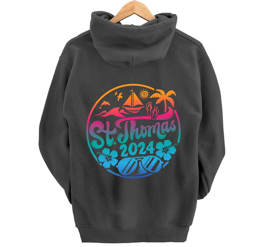 St Thomas Vacation 2024 Family Matching Group Pullover Hoodie