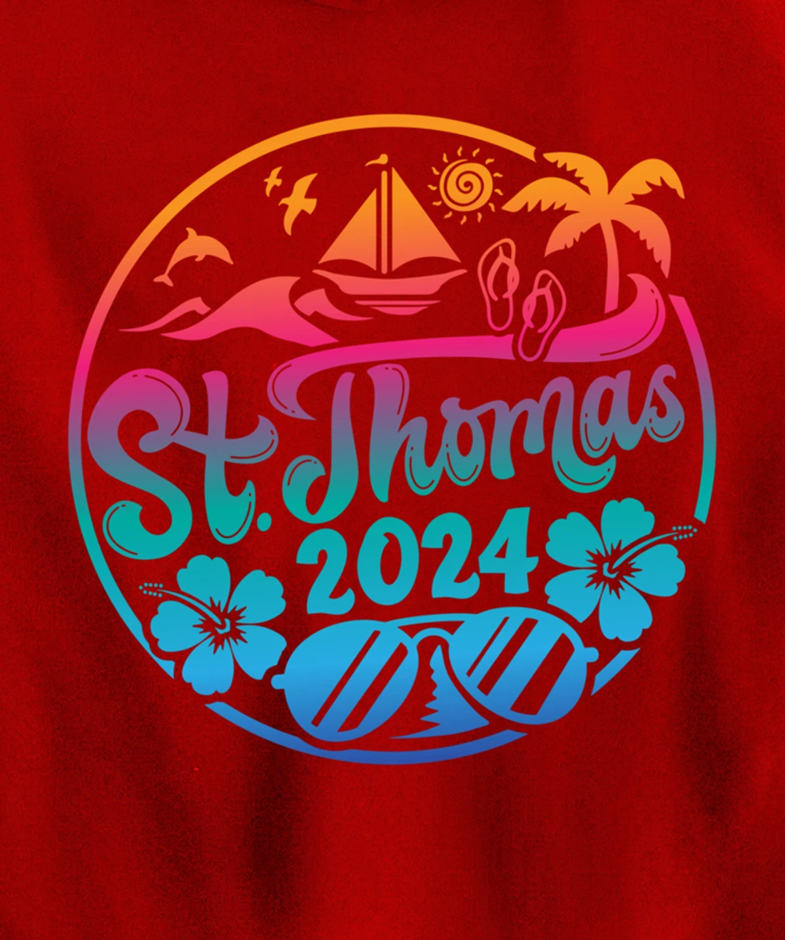 St Thomas Vacation 2024 Family Matching Group Pullover Hoodie
