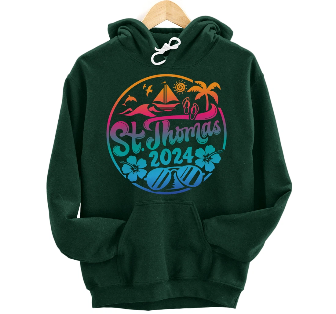 St Thomas Vacation 2024 Family Matching Group Pullover Hoodie