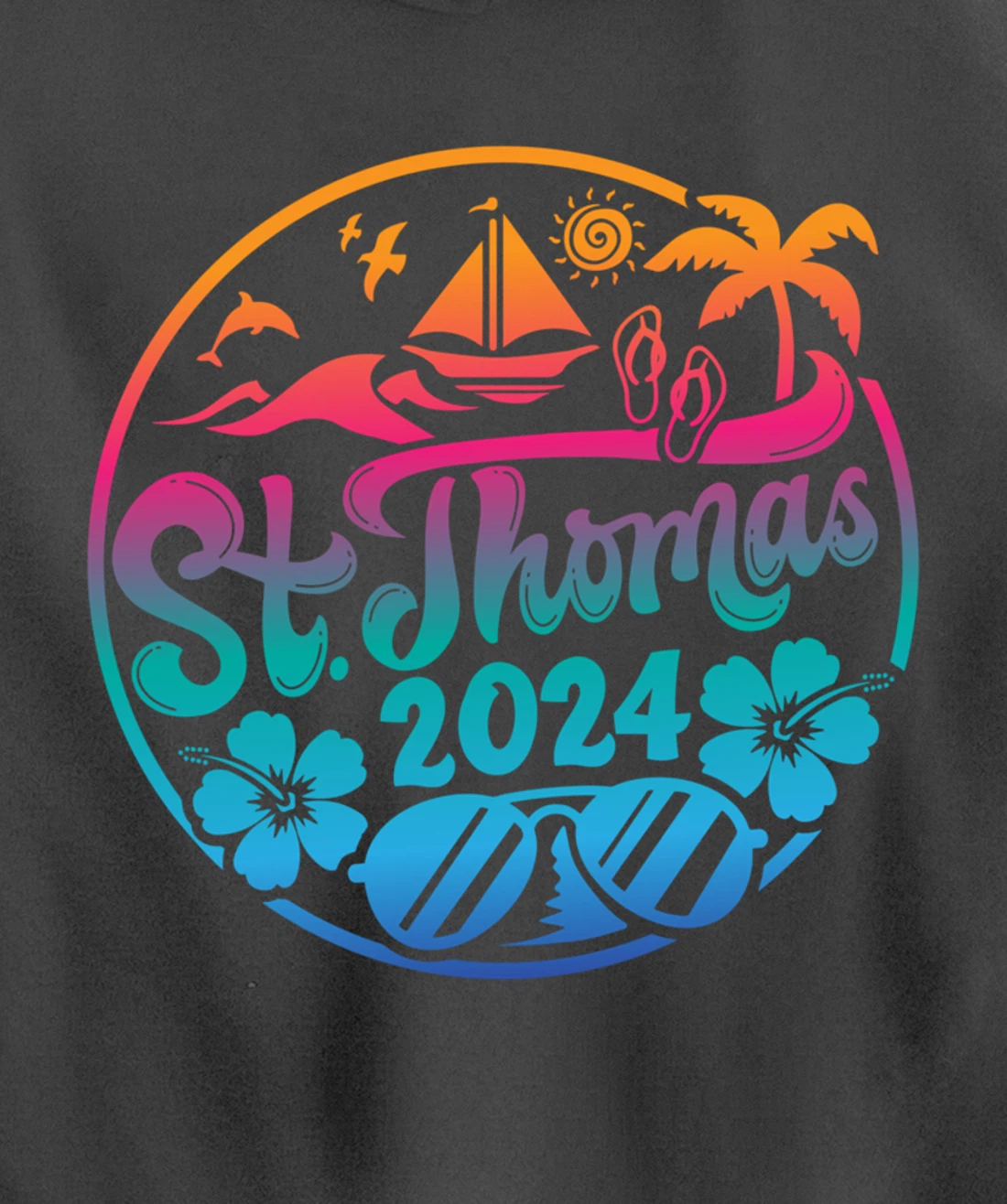 St Thomas Vacation 2024 Family Matching Group Pullover Hoodie