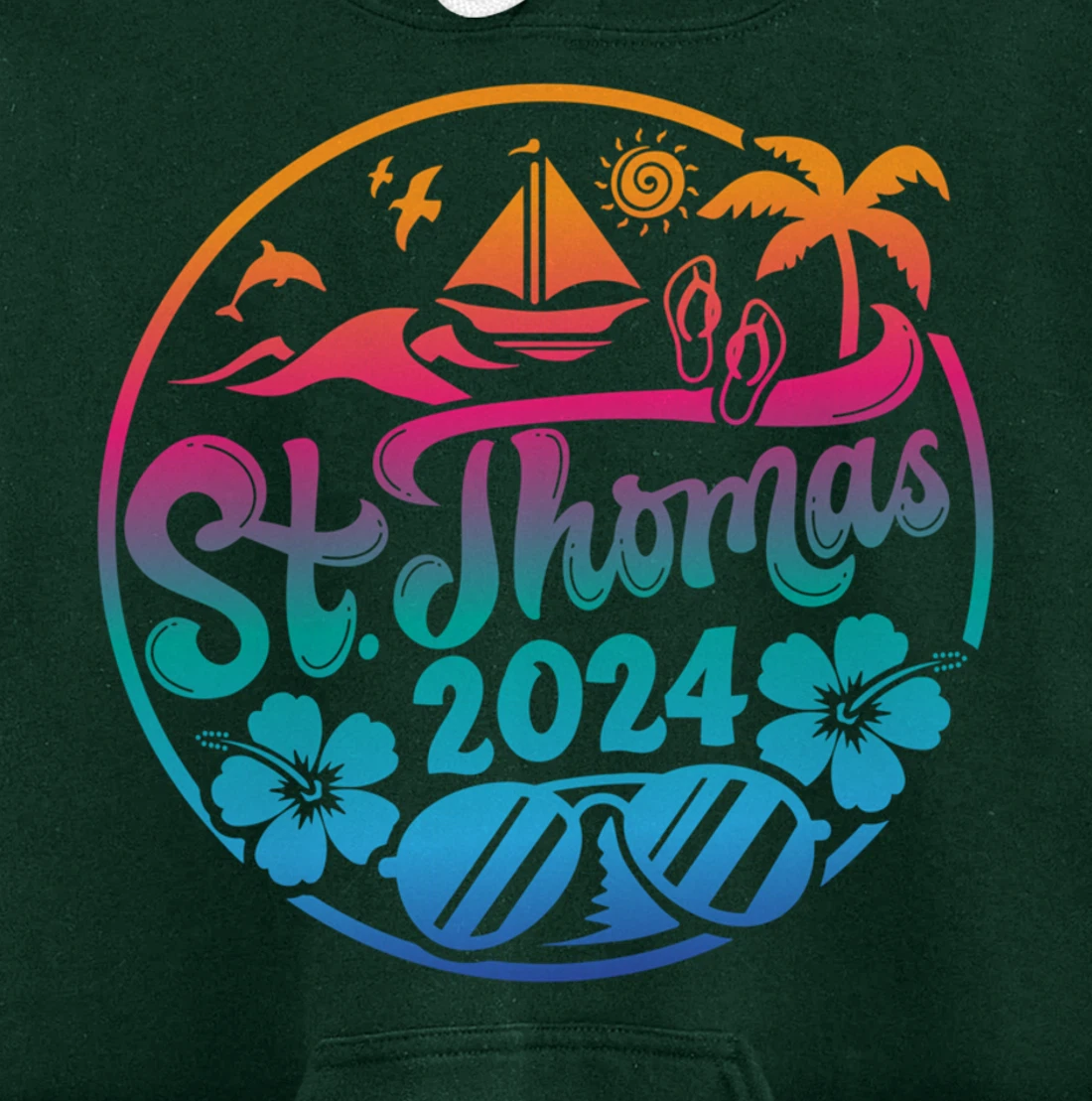 St Thomas Vacation 2024 Family Matching Group Pullover Hoodie