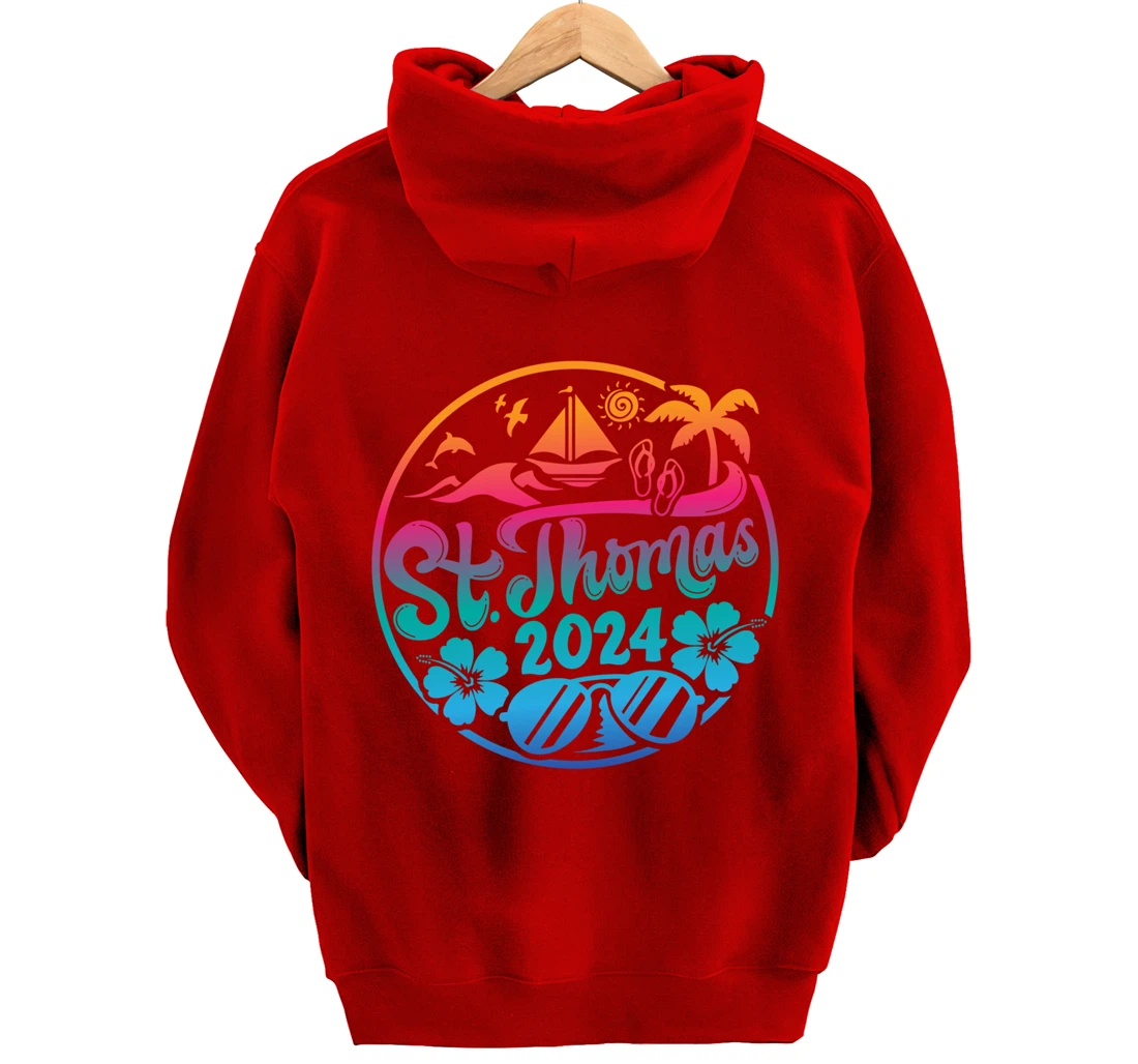 St Thomas Vacation 2024 Family Matching Group Pullover Hoodie