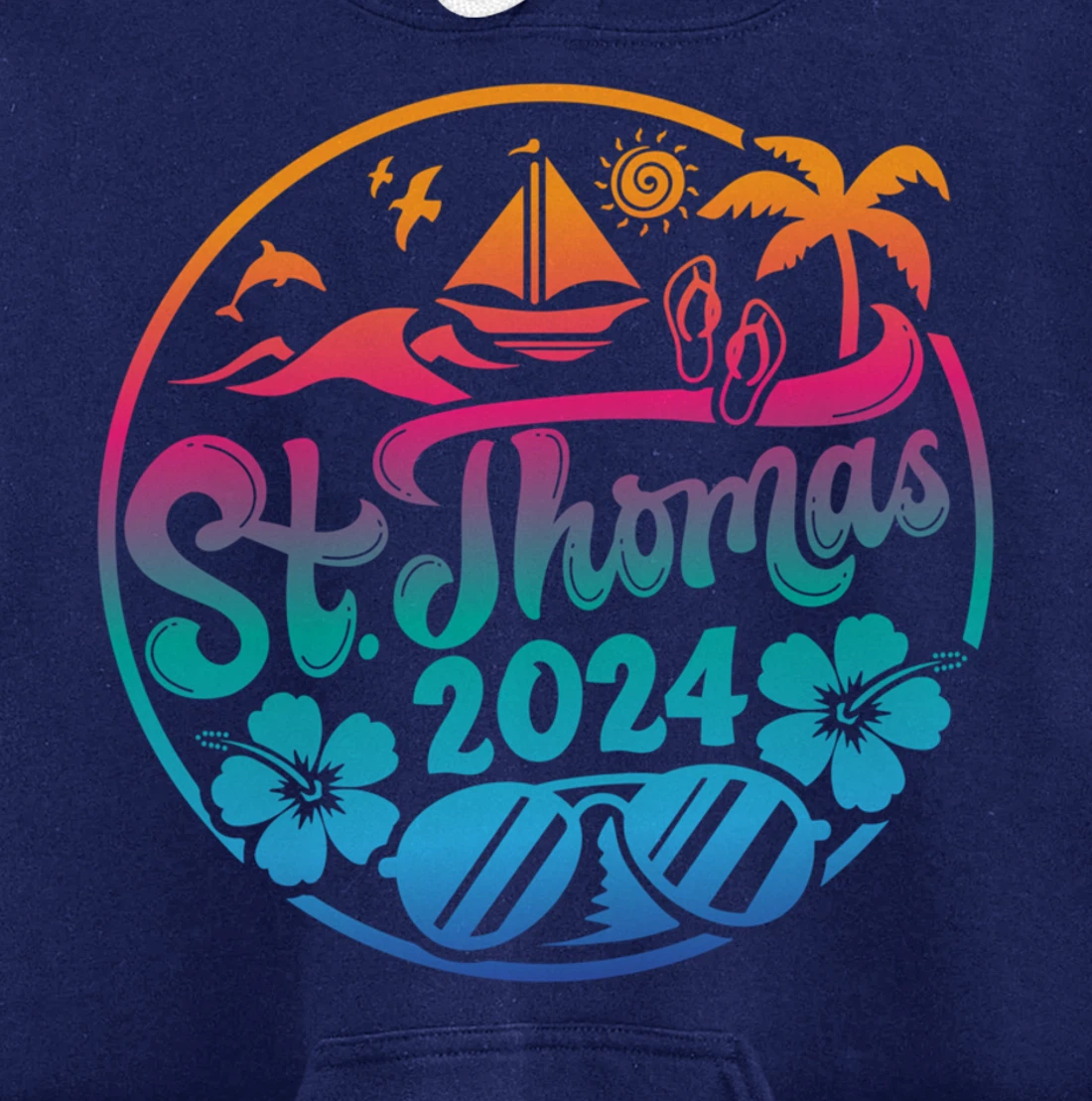 St Thomas Vacation 2024 Family Matching Group Pullover Hoodie