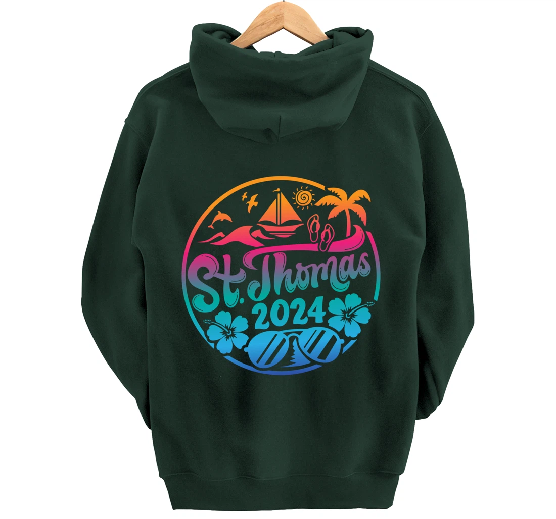 St Thomas Vacation 2024 Family Matching Group Pullover Hoodie